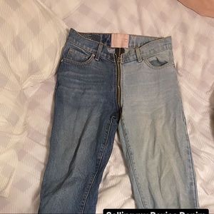 Revice denim ying yang zipper jeans